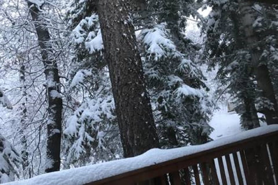 Side patio view on a winters day!