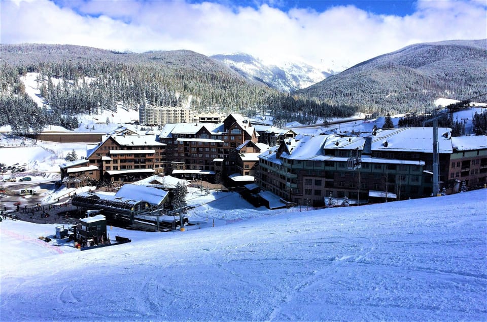 View of our building from the slopes