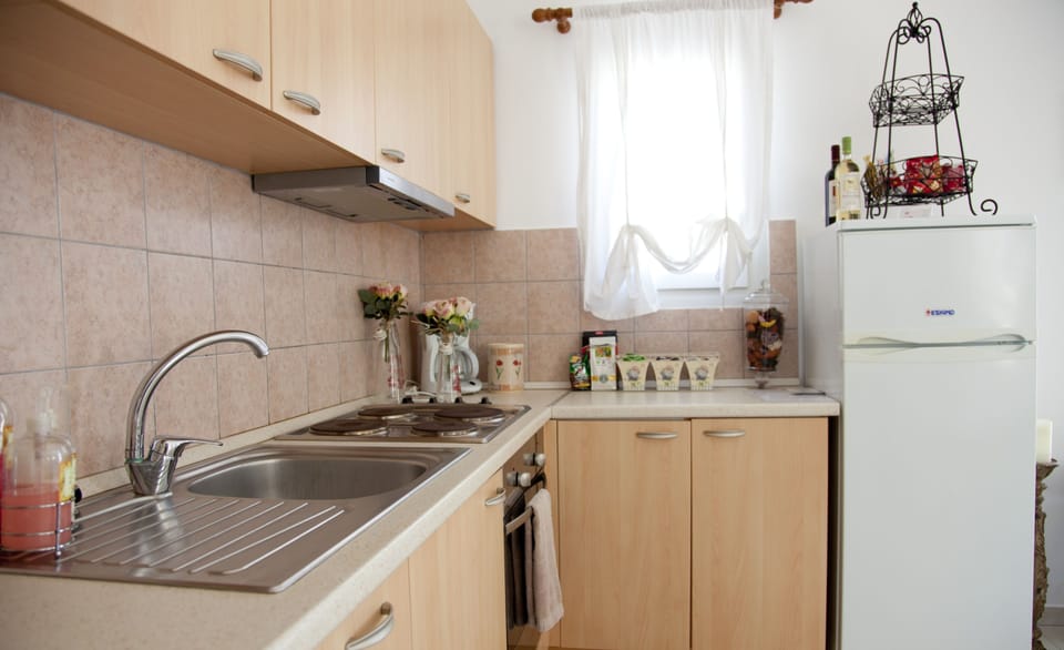 Mini Suite Plus | Private kitchen | Fridge, stovetop, coffee/tea maker