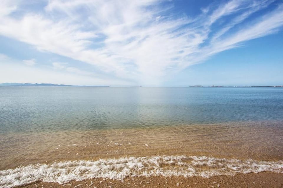 On the beach, white sand, snorkeling, water skiing