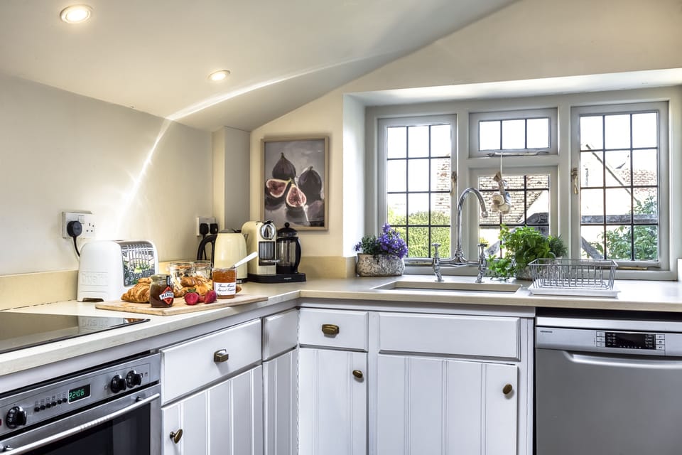 The light-filled kitchen