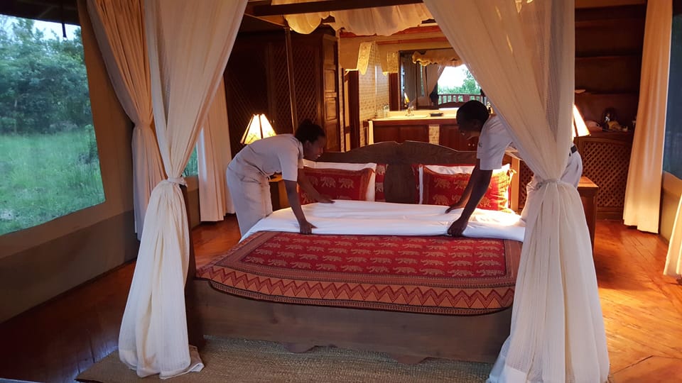 Deluxe Tent | Premium bedding, desk, soundproofing, free WiFi