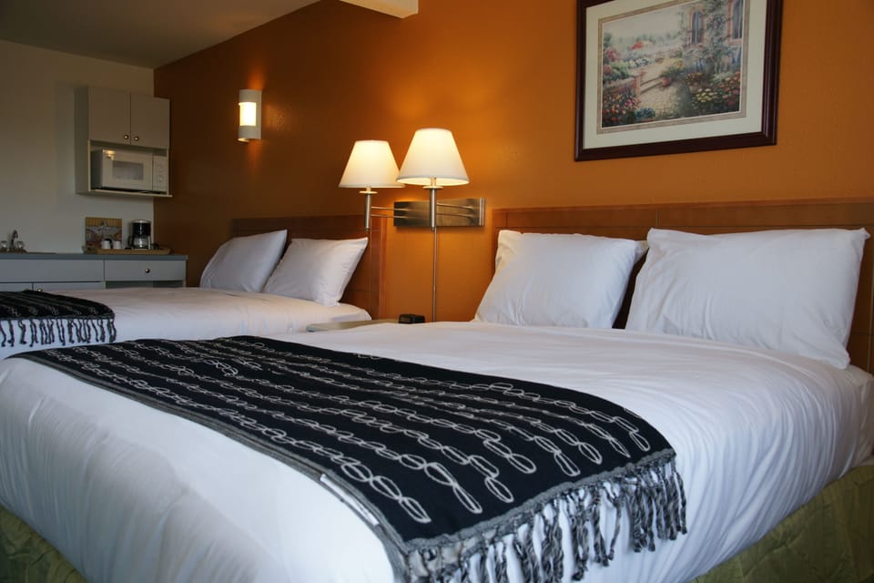 1 bedroom, desk, blackout drapes, iron/ironing board (on request)