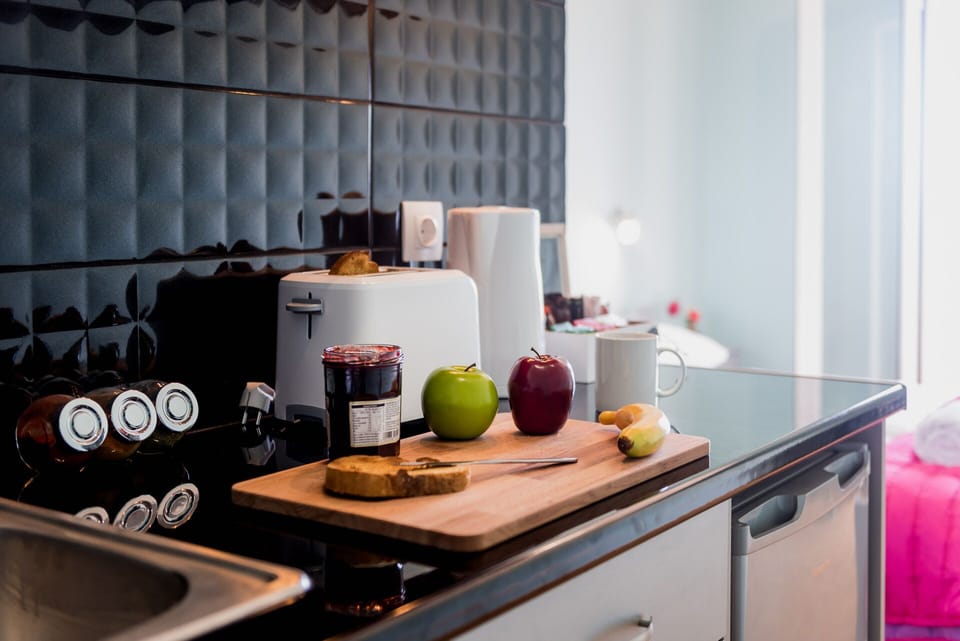 Our kitchenette counter.