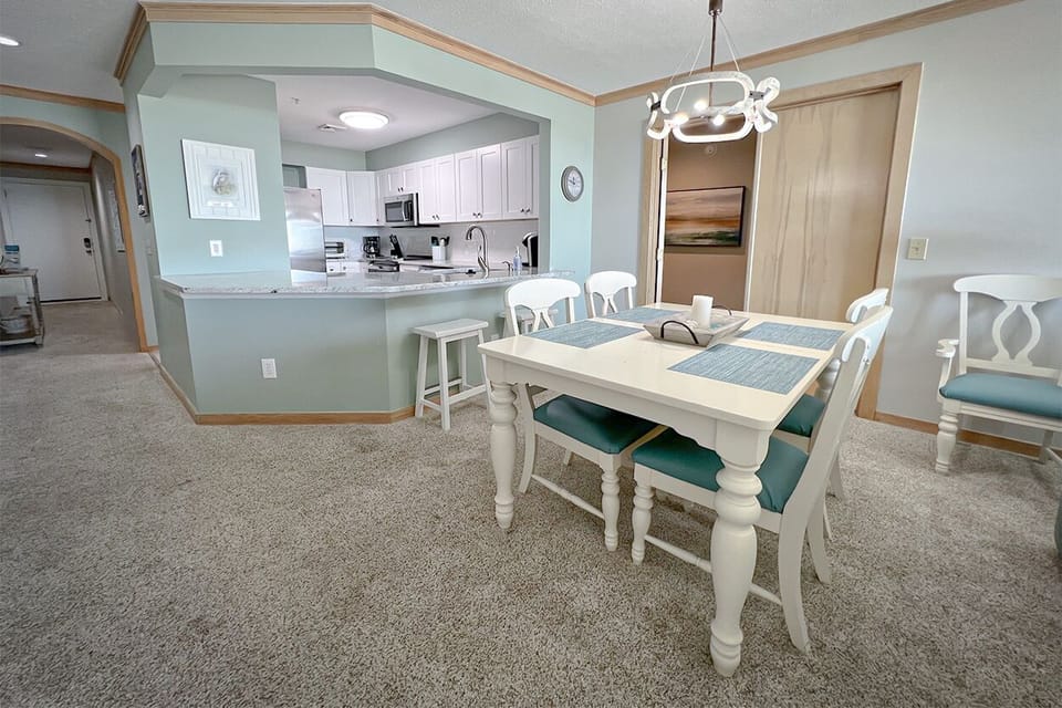Kitchen and dining area