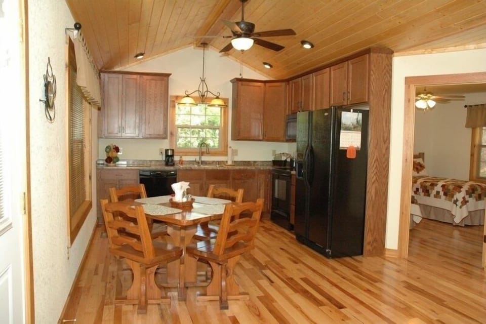 Fully equipped kitchen has everything you need except for the food. 