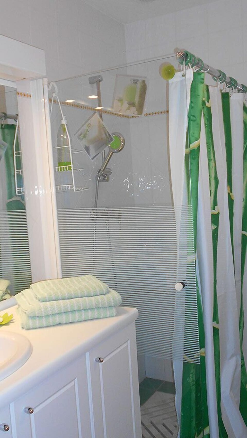 Triple Room (Bambous) | Bathroom | Shower, free toiletries, hair dryer, towels