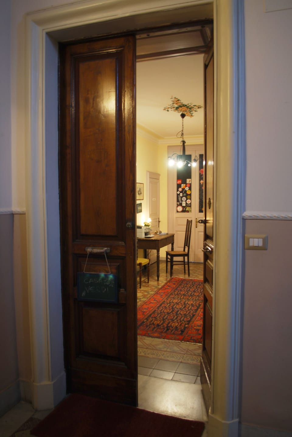 Interior entrance