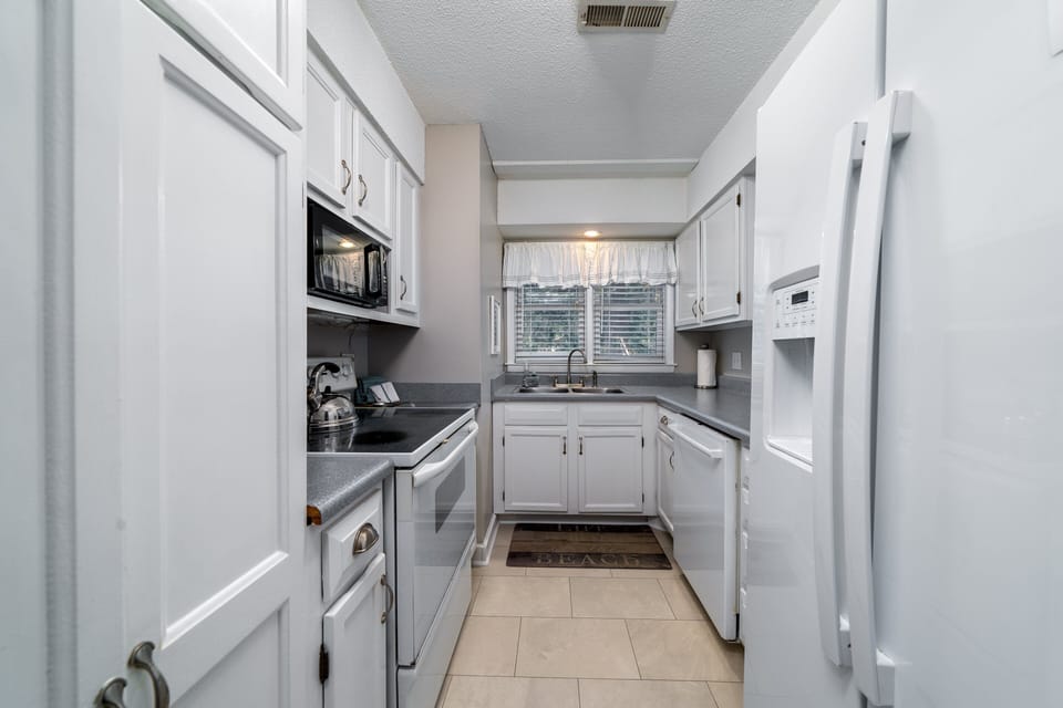 The galley kitchen