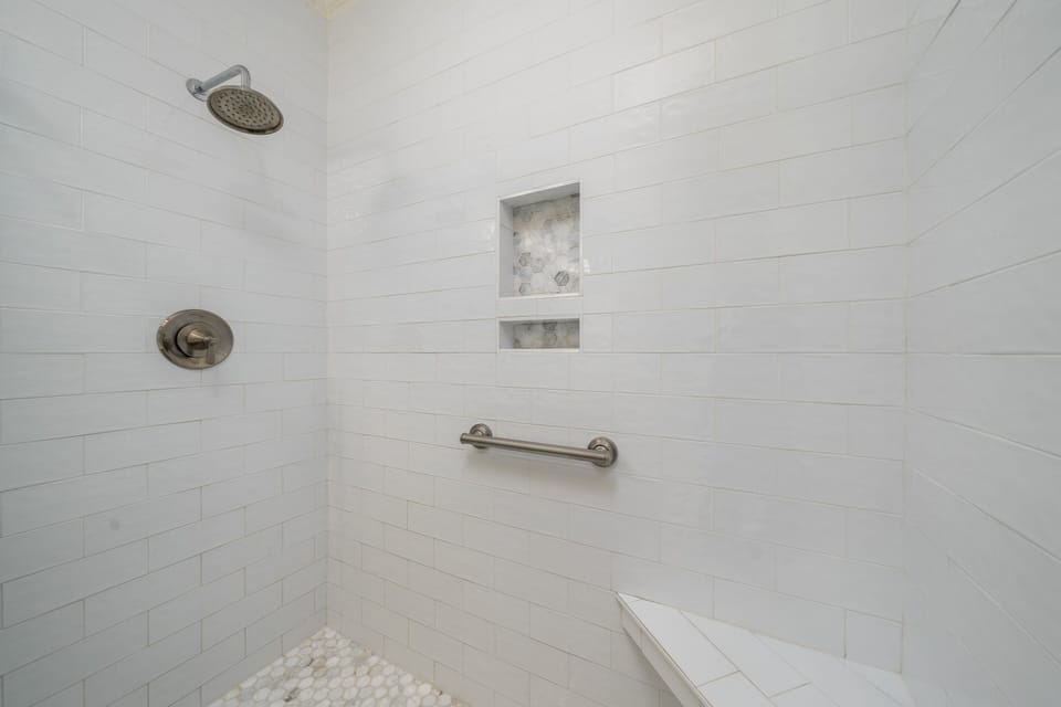 Large walk-in shower