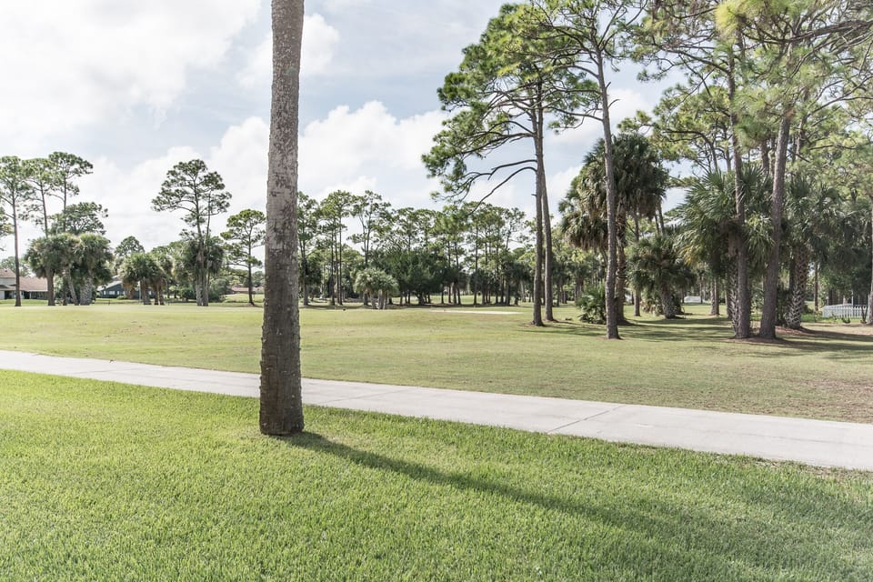 View of the golf course from the home.