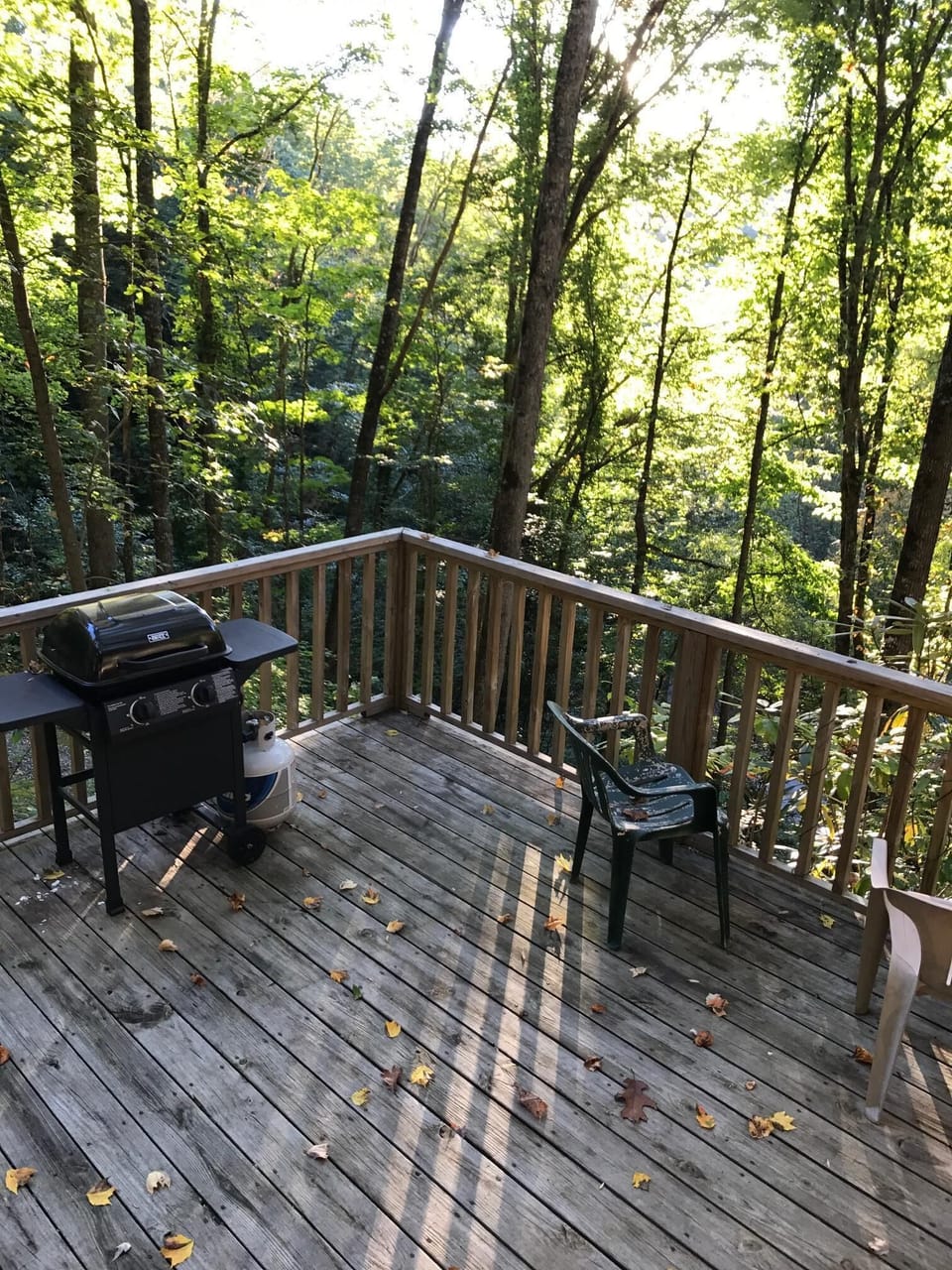 Porch with grill