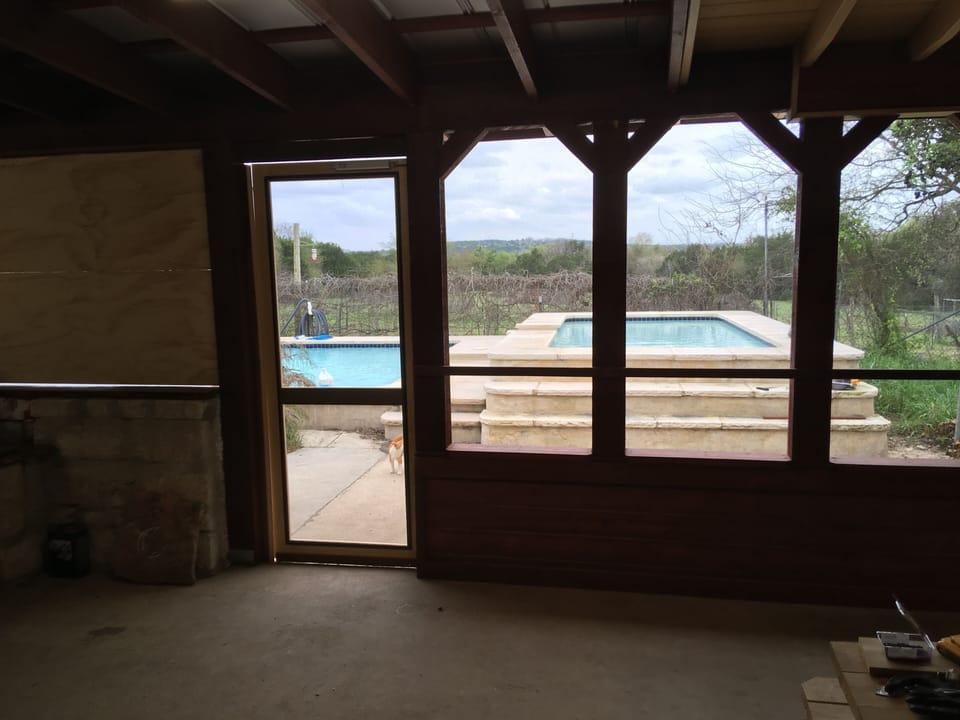 Enclosed patio