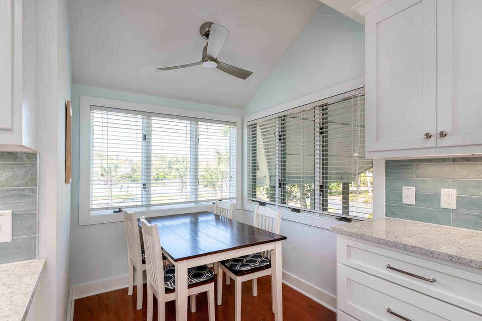 Sunny breakfast nook for breakfast
