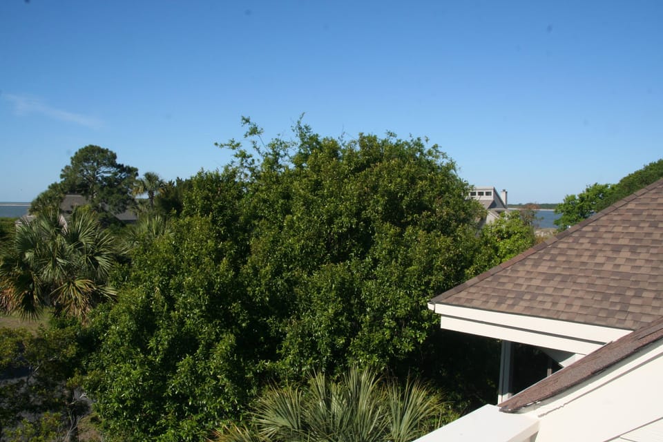 The deck is also a wonderful place to sit and gaze at the stars at night.