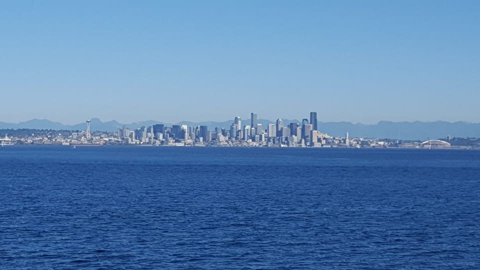 Downtown waterfront Seattle from Elliot Bay