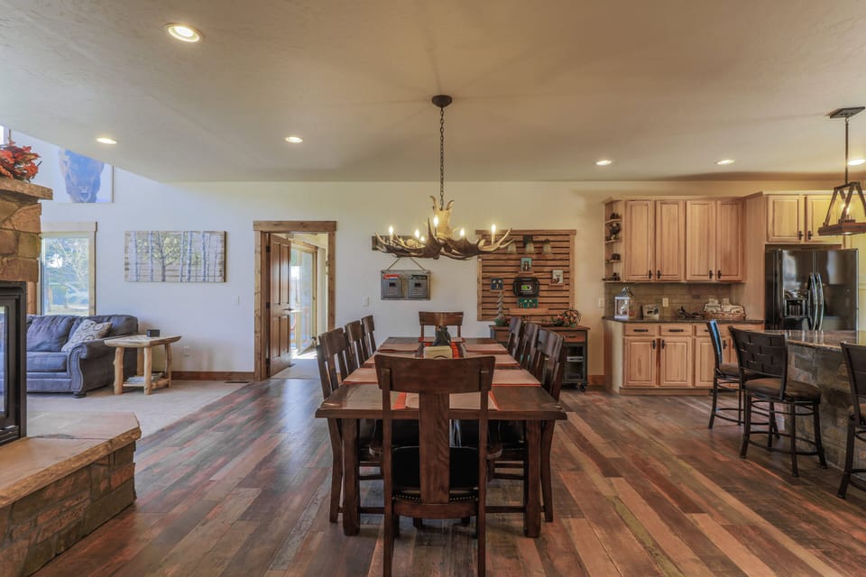 Dining table with enough room for large group meals