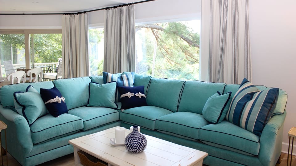 There is room for everyone in this fabulous living area.