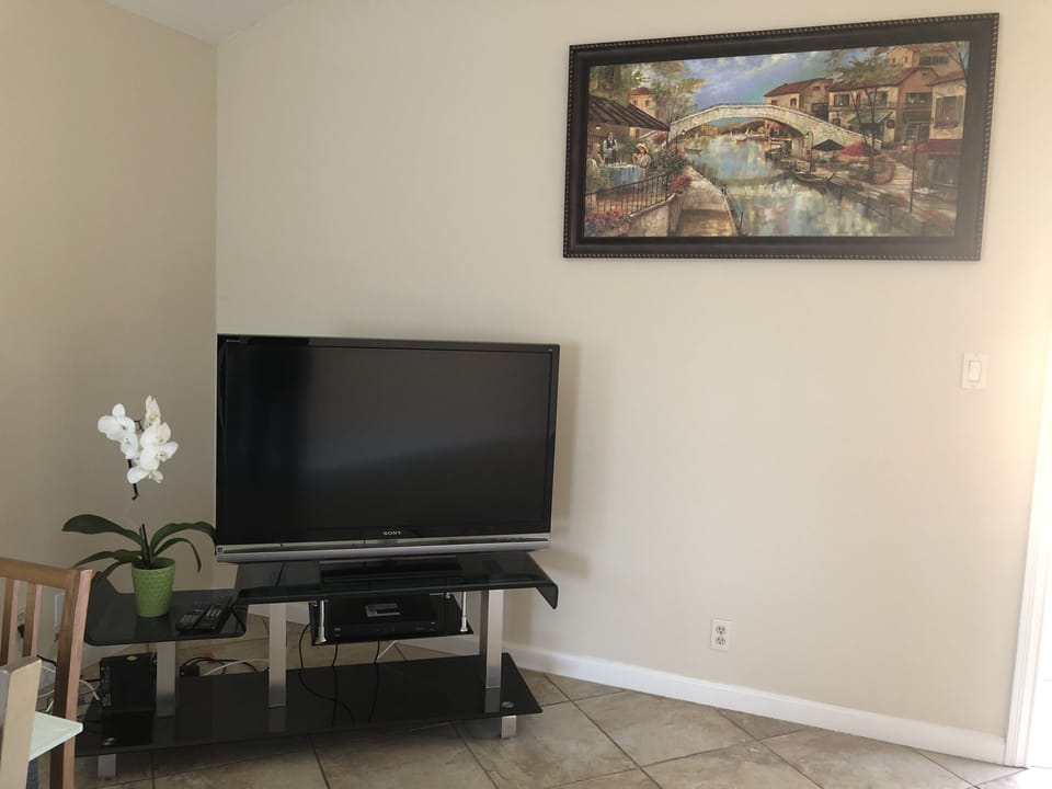 Flat screen Tv with basic cable 