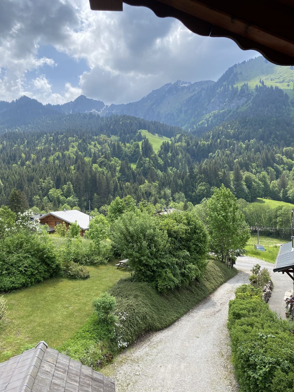 View from second floor balcony
