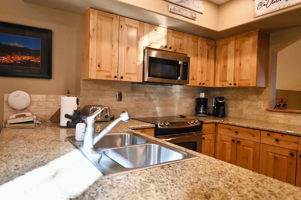 Large kitchen with all amenities