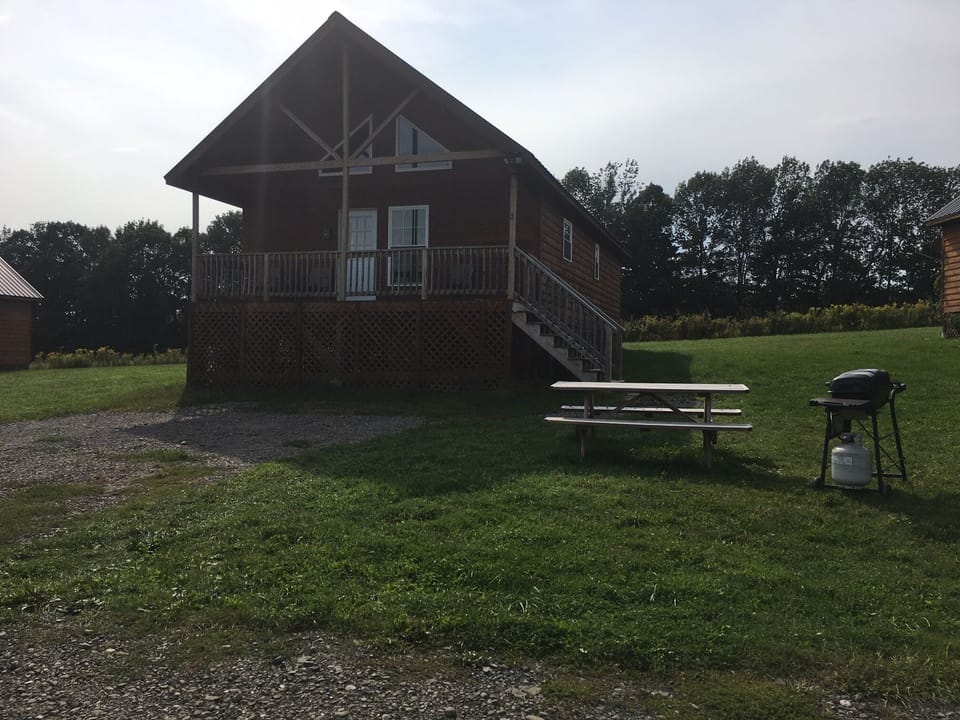 Each Cabin has a Gas Grill and Picnic Table