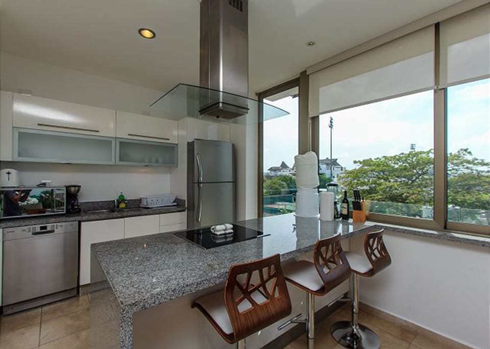 Condo | Private kitchen | Full-size fridge, microwave, oven, stovetop
