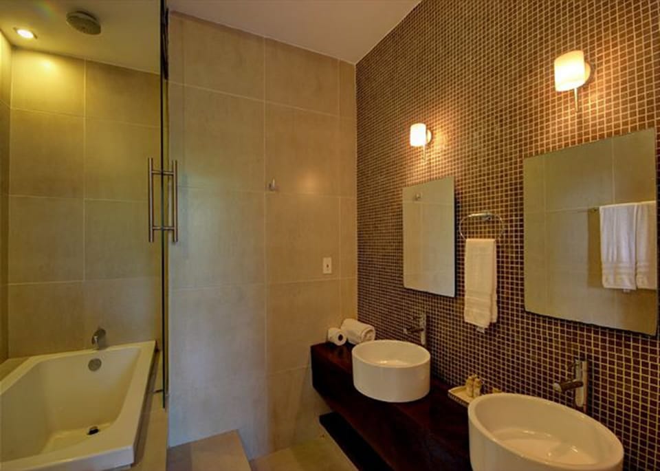 Condo | Bathroom | Shower, free toiletries, hair dryer, towels