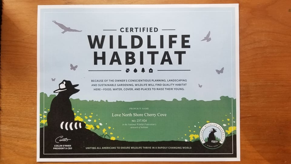 qualified wildlife habitat forest/beach property 