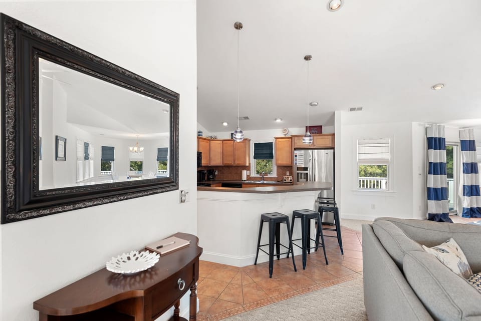 CC131: Sweet Caroline | Top Level Living Area and Kitchen