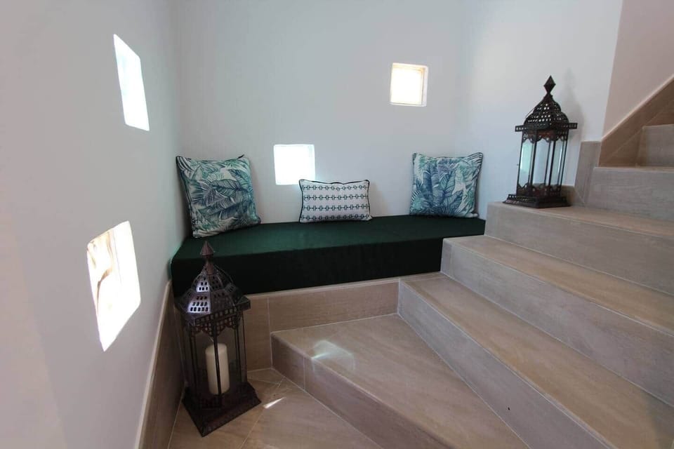 Staircase with chill-out corner
