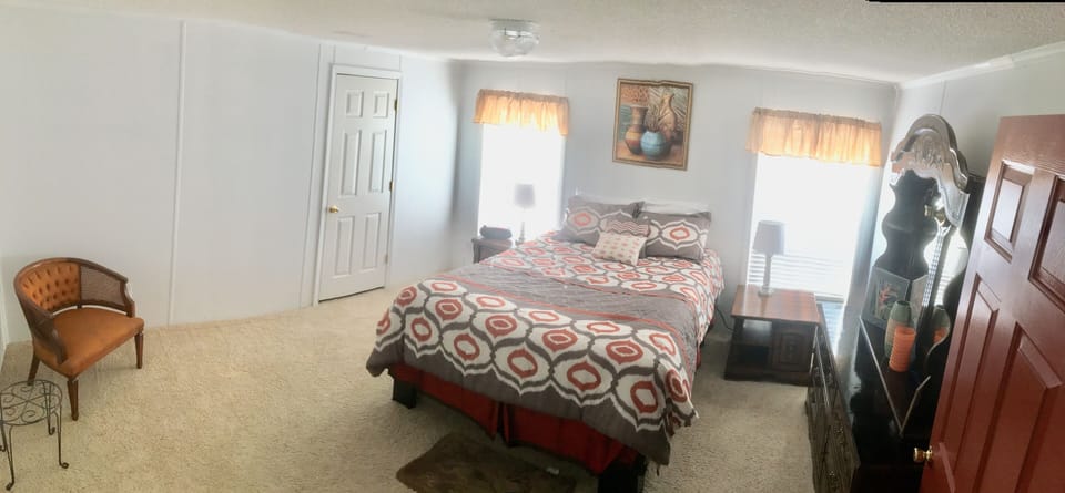 3rd bedroom with dresser, chest of drawers, and walk-in closet