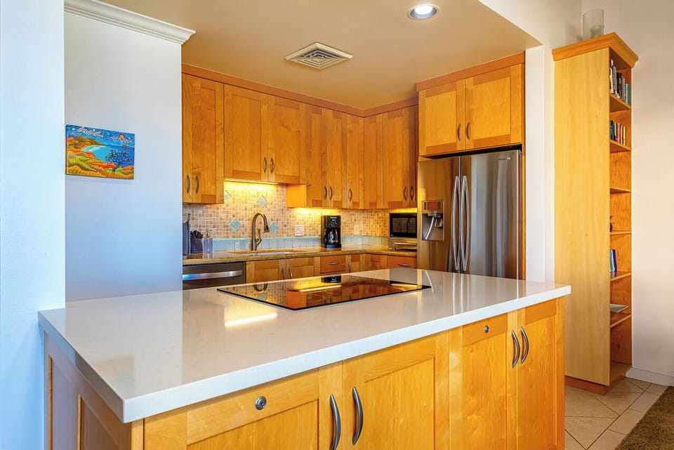 Smooth top stove makes for easy clean up!