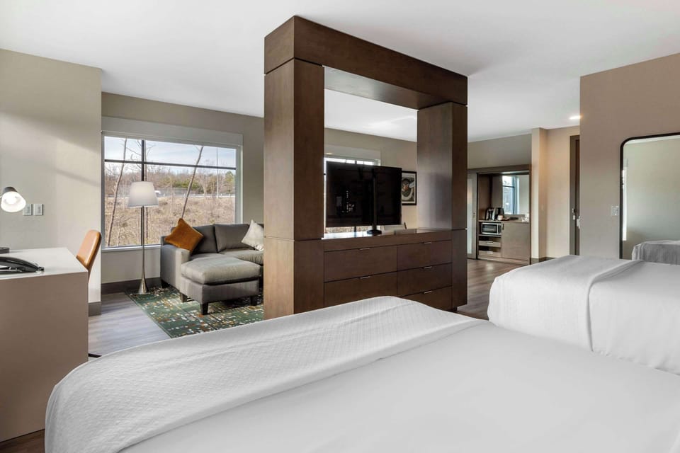 Room, 2 Queen Beds, Accessible, Non Smoking | Premium bedding, in-room safe, individually decorated