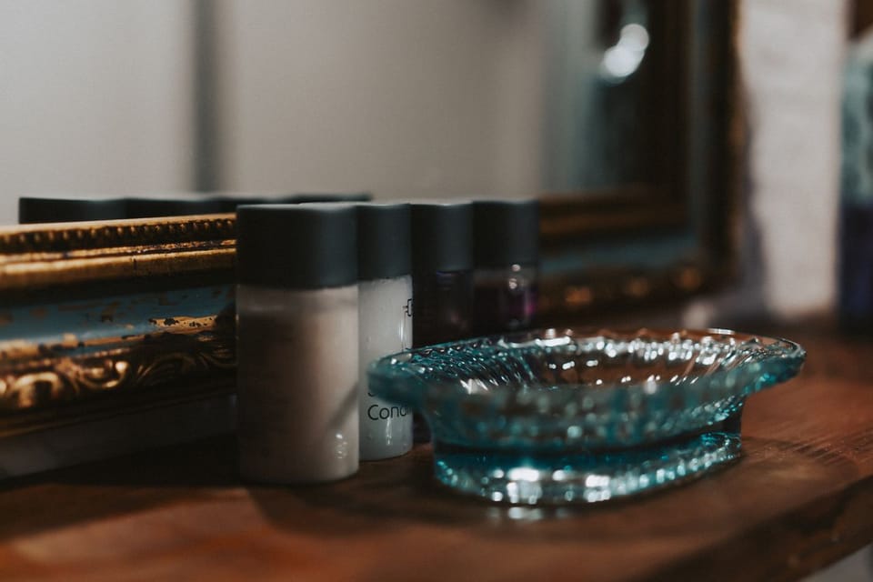 Shower, free toiletries, hair dryer, slippers