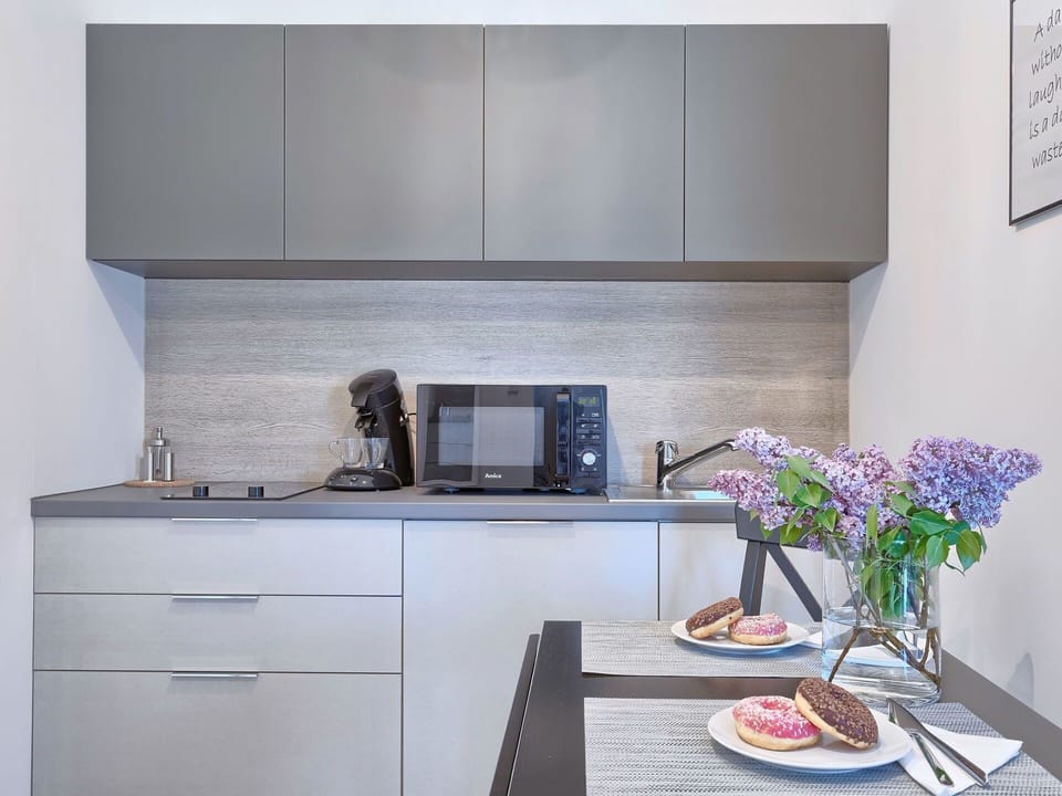Room, Furniture, White, Property, Kitchen, Countertop, Interior Design, Cabinetry, House, Home
