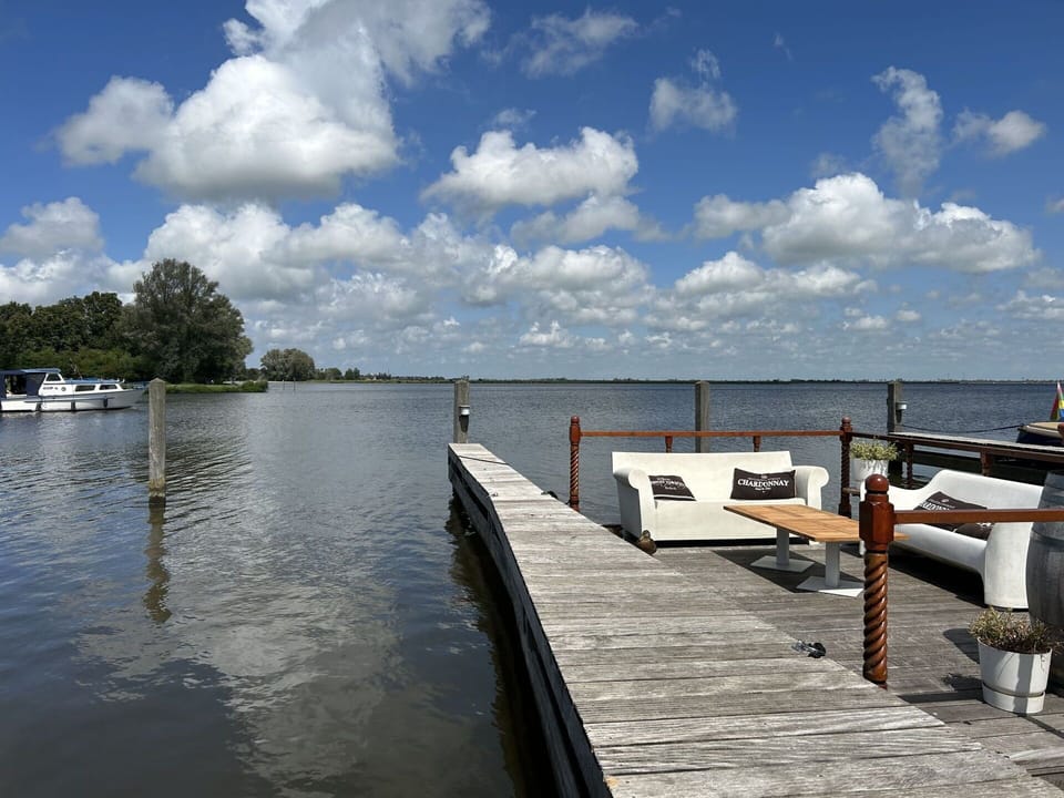 Water, Cloud, Sky, Tree, Lake, Bank, Dock, Wood, Leisure, Watercraft