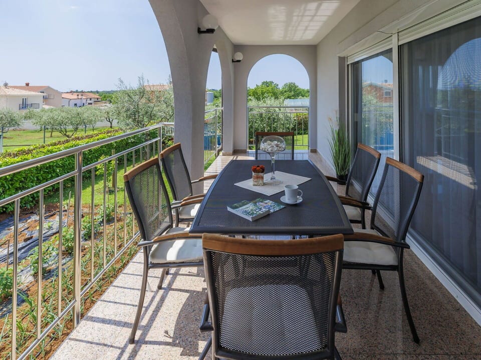 Table, Furniture, Plant, Chair, Sky, Wood, Building, Porch, Tree, Outdoor Furniture
