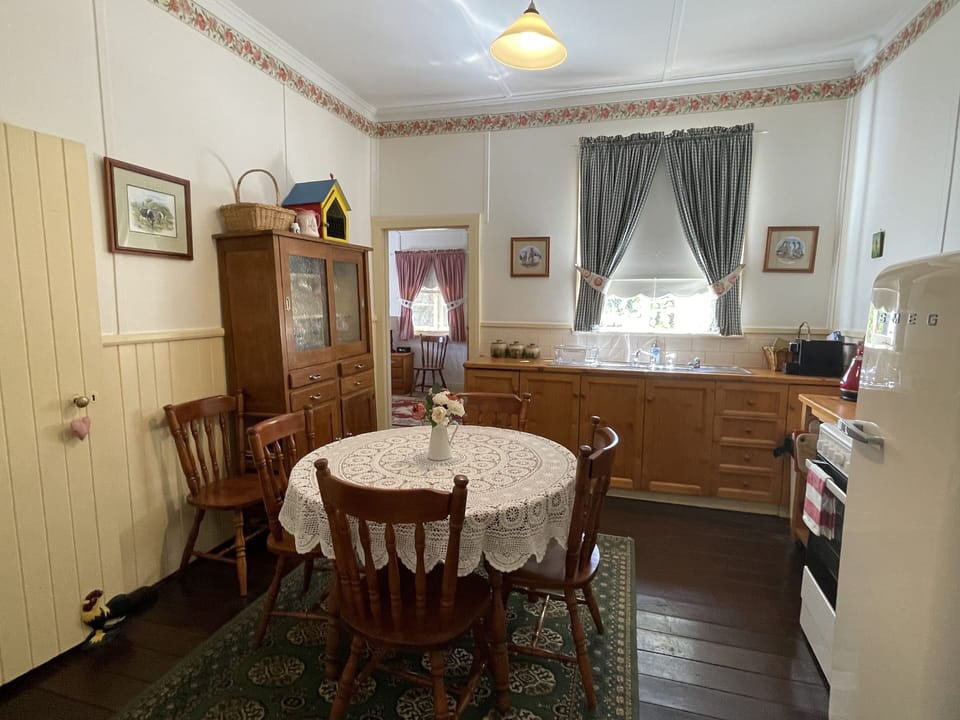 Kitchen. Extra chairs in the bedrooms if required.