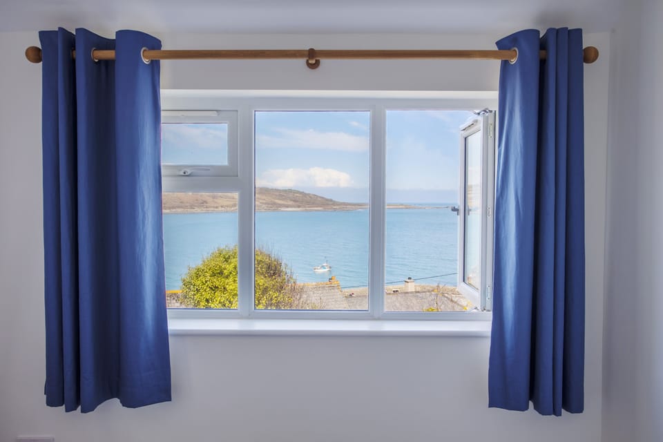 Coverack Bay from the Harbour room.