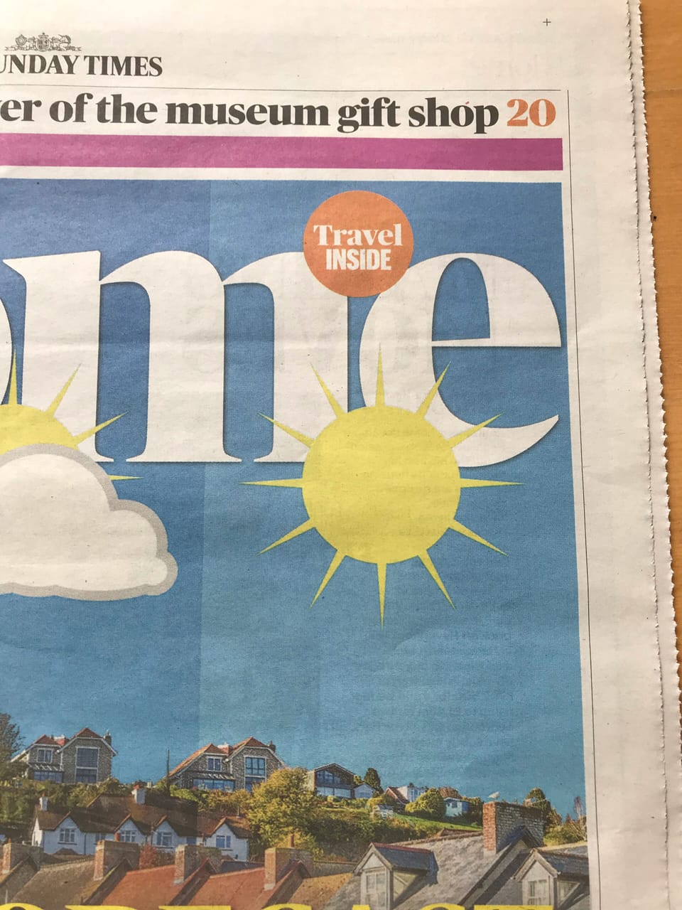Birds-I-Vue peeking out on the right of this image from The Sunday Times