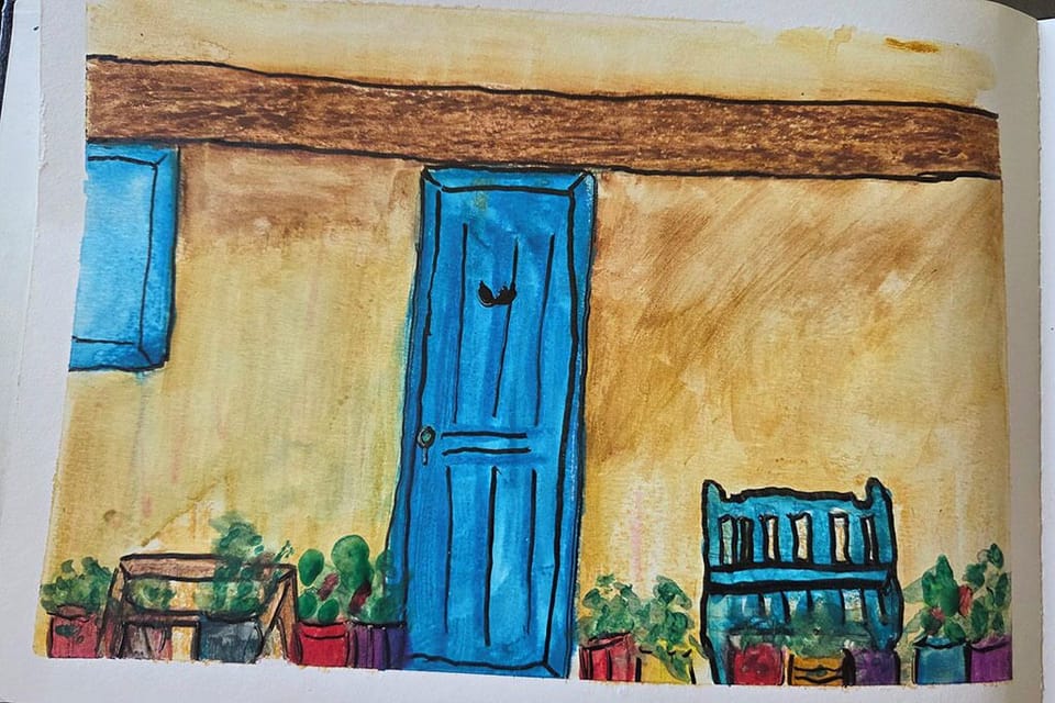 Sketch by a happy guest