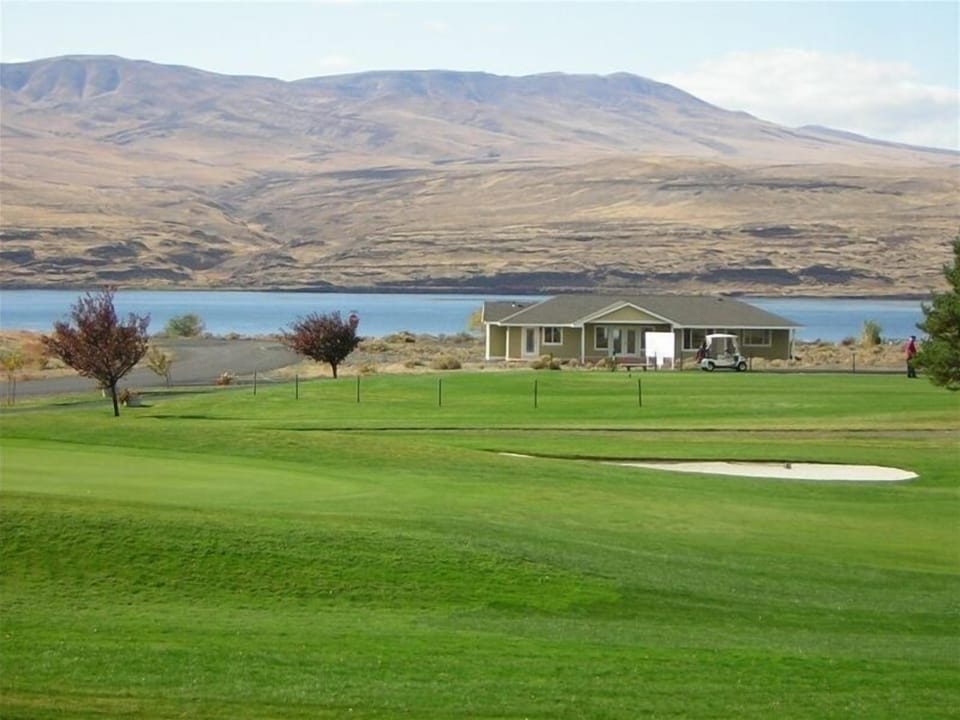 View of the house from the deck at the Golf Clubhouse