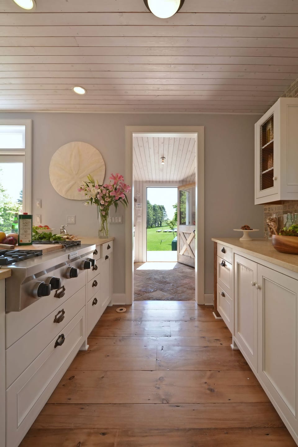 Kitchen with Entrance to deck via Mud Room