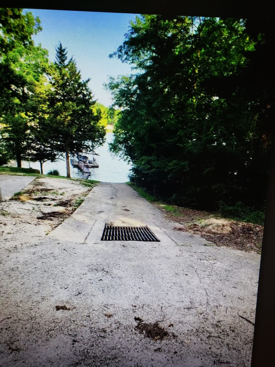 This the boat ramp which is located east of our home.