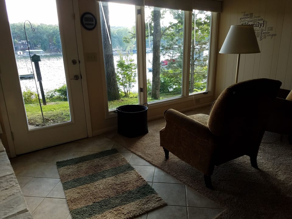 One of the best seats in our home. Sit down relax with you coffee and enjoy.