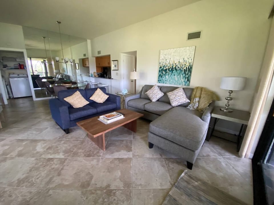 Living Room, L-shaped Pullout Couch