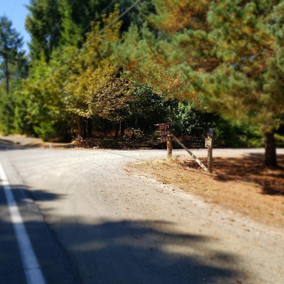 Turn right into the driveway from Glenbrook Loop Road as you arrive 
