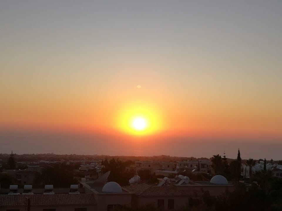 View from the balcony. the most amazing sunsets are seen from the balcony. 