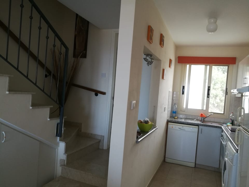 kitchen area.